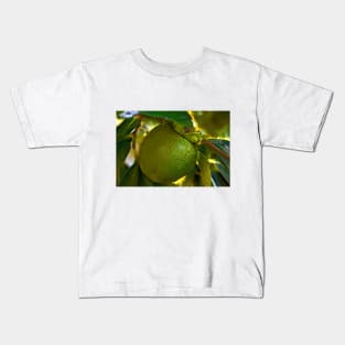 Bright Green Persimmon on the Tree Kids T-Shirt